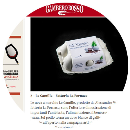gamberorosso.it Fattoria la Fornace - uova Le Camille